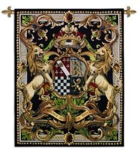 MEDIEVAL COAT OF ARMS CREST ART TAPESTRY WALL HANGING 2  