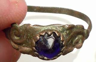   Ancient Medieval 1100AD Original Byzantine RING Stone Jewelry Artifact
