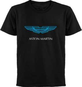 NEW Aston Martin Logo Black Mens T Shirt S 5XL New  