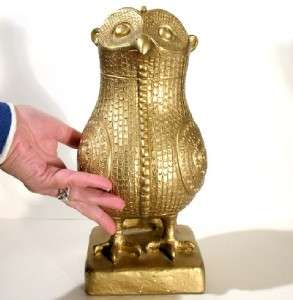 Mid Century AUSTIN Prod EGYPTIAN OWL Statue Sculpture  