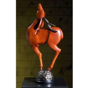  Preening Deer Gazelle Statue Sculpture