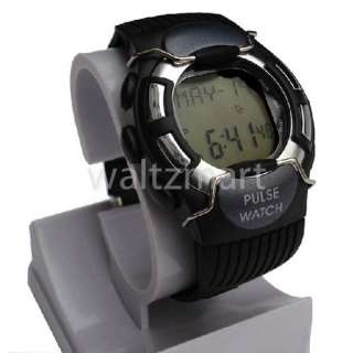   Heart Rate Monitor Calorie Burn Counter Fitness Wrist Watch Blk 018