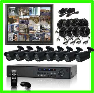 16 CH Channel Security Surveillance Night Vision IR Infrared Camera 