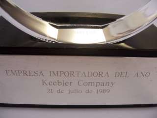   importer of the year Tiffany & Co award to Keebler of Puerto Rico