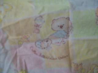 VINTAGE CRITTER SITTERS LOVE BABIES BABY CRIB SHEET  