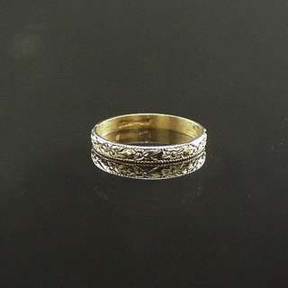   ANTIQUE VICTORIAN YELLOW GOLD ORANGE BLOSSOM BABY ETERNITY RING  