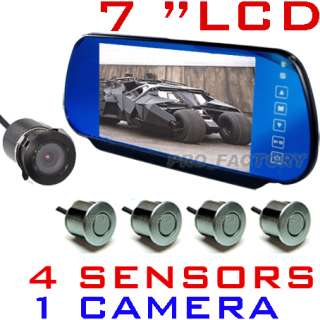 LCD Car rearview backup camera parking sensor system  
