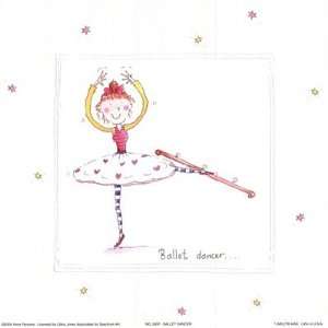 Ballet Dancer Finest LAMINATED Print Anne Parsons 8x8