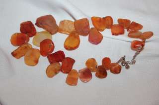 BARSE 925 Silver+Orange STONES Costume Jewelry NECKLACE  