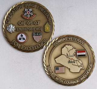OIF 05 07 367TH PSB(FWD) IRAQ Challenge Coin  