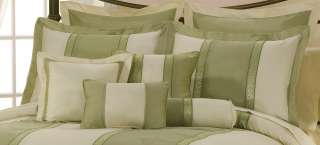   Green Jacquard Floral Comforter Set Bed in a bag Set King Size  