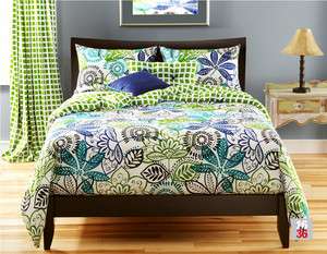Bali Green Blue Teal Floral SIS Bed in a Bag Set Choose Size  