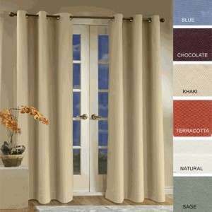 WEATHERMATE Grommet Top 80x84 Pair color Khaki Insulated Curtain