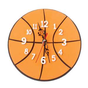 BASKETBALL CLOCK toys gifts prizes kids bedroom sports  