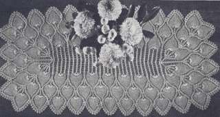 Vintage Crochet Pattern Pineapple Bedspread Tablecloth  