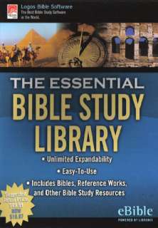 NEW CD ROM Logos eBible Essential Bible Study Library w/ 45 Bibles 