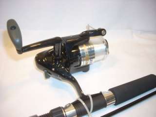 Okuma 2pc 8 Black Fin Chaser Rod Reel Combo Medium Fishing Pole 