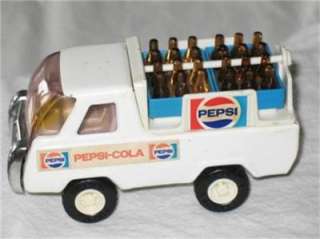 BUDDY L PEPSI COLA DELIVERY TRUCK WITH BOTTLES1960  