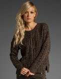 NWT Womens VINCE Yak Wool Cableknit Loose Chunky Knit Fisherman 