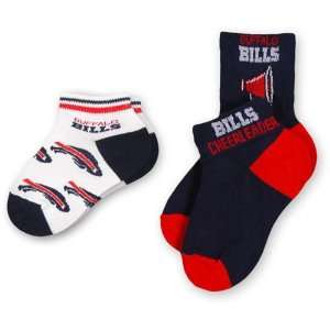 For Bare Feet Buffalo Bills Girls Socks (2 Pack)   Buffalo Bills CHILD 