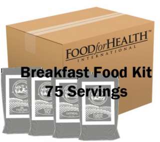NIB Survival Emergency Breakfast Food Kit 75 Servings   limited 