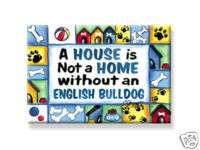 English Bulldog MAGNET Bully Bull dog Fridge Magnets  