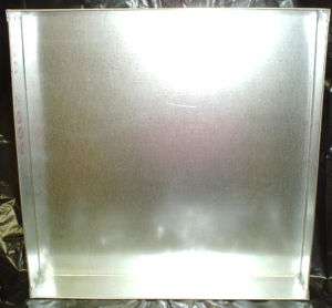 Heavy galvanized rabbit cage carrier pan 14 1/2x16 1/2  