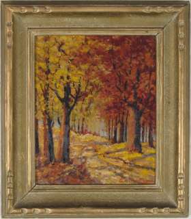   Carson Canadian Vintage Oil on Millboard Painting Landscape  