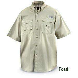  Bimini Bay 11605 Bimini Flats II S/S Shirt   Fossil Large 
