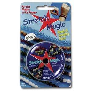  Stretch Magic Black Bead Cord 1mm width 5 meters 42330 