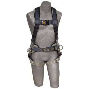   ExoFit Iron Worker Vest Style Full Body Harness, Blue/Black, Small