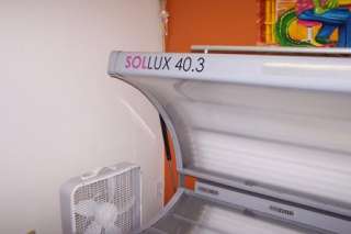 SOLEIL SYSTEMS SOLLUX TANNING BED 40.3 40 Bulb with 3  400 watt Face 