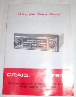   In Dash Car Cassette/Stereo/Matrix Player AM/FM/MPX Radio New  