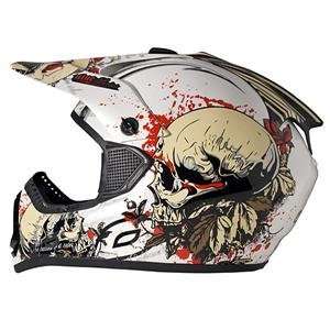  ONeal Racing 9 Series Bones Helmet   X Large/White/Black 