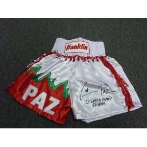   Signed Boxing Trunks Psa Dna Coa   Autographed Boxing Robes and Trunks