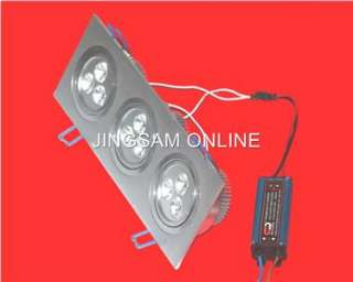 RECT 9*1W LED Recessed Ceiling Light Down Cabinet lamp  