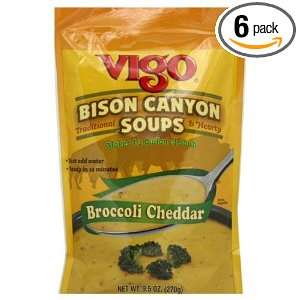 Vigo Broccoli Cheddar Soup, 9.5 Ounce (Pack of 6)  Grocery 