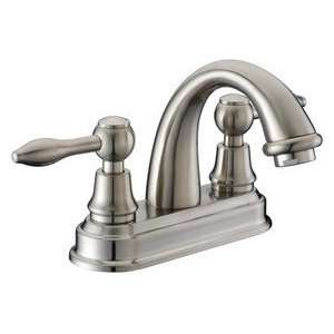  Handle Centerset Lavatory Faucet with Lever Handles   Brushed Nickel 