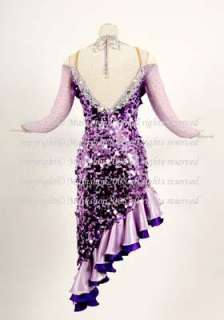 Ld1012 Ballroom Crystal Cha Cha Salsa Dance Dress US12  