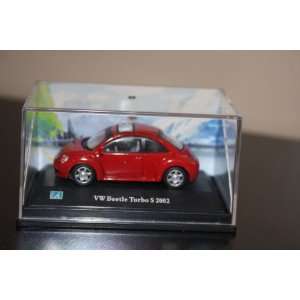  Red VW Volkswagen Beetle Bug Turbo S 2002 Toy Car 