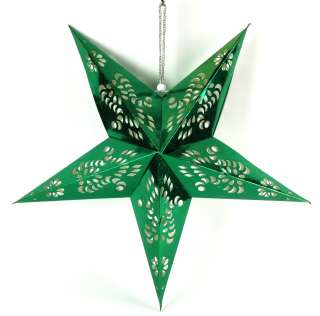 Green Hanging Foil Star
