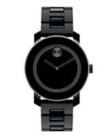 Movado Watch, Swiss Bold Medium Black Polymer Bracelet 42mm 3600049