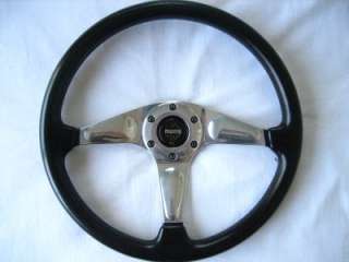 MOMO Leather steering wheel Alfa chevy lancia Tr6 fiat  