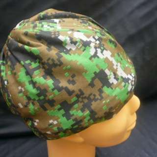 Costume Cothing Army Green Pattern Scarf Wrap Cap Mask  