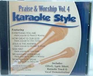 Praise & Worship V4 V5 V6 Christian Karaoke NEW CD+G  