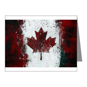   Note Cards (10 Pack) Canadian Canada Flag Painting HD 