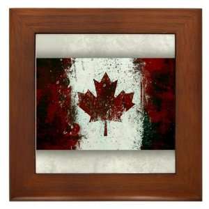    Framed Tile Canadian Canada Flag Painting HD 