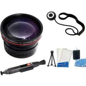  + LCD Screen Protectors + Camera Cleaning Kit More For Canon EOS 