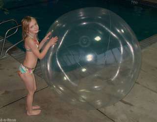 72 Inflatable CRYSTAL CLEAR Beachball Balloon Bubble  