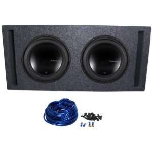 Ohm T2 Series Car Subwoofers + Atrend Dual 12 Ported/Vented Subwoofer 